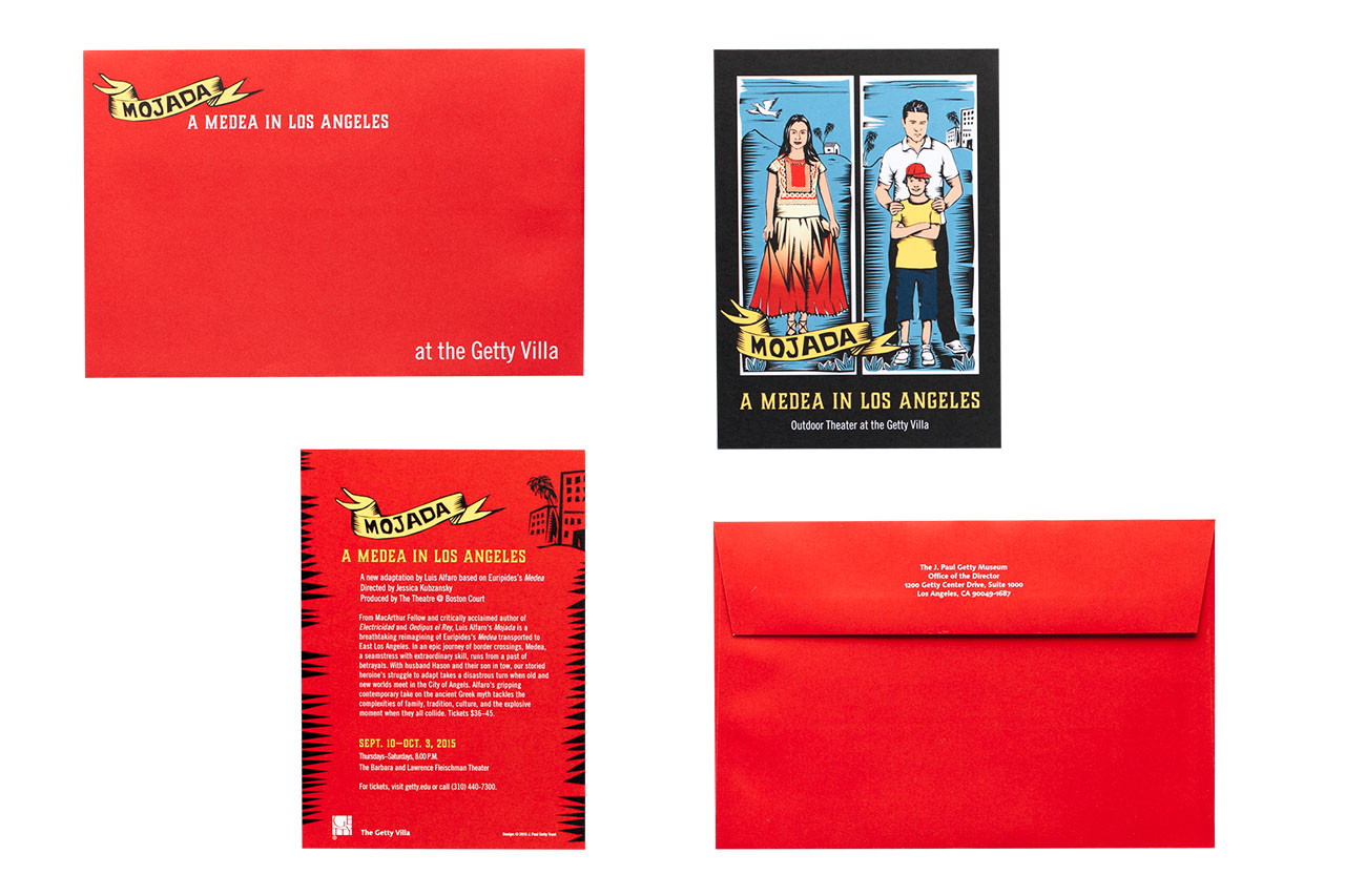 image of an red color invite package consisting of an envelope and insert card